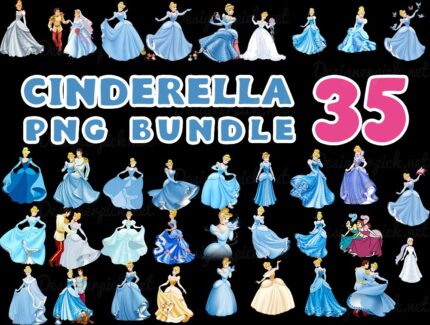 Cinderella Png bundle, Disney Cinderella Clipart