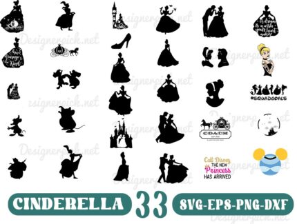 Cinderella SVG Bundle, Disney Cinderella svg png