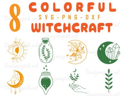 Colorful Witchcraft Svg