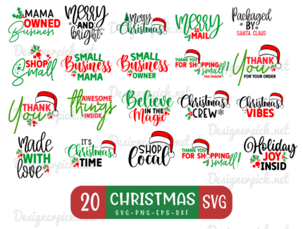 20 Christmas SVG Bundle