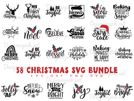 Christmas svg bundle, Xmas Svg