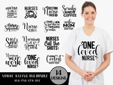 Nurse SVG Bundle, Nurse Quotes SVG