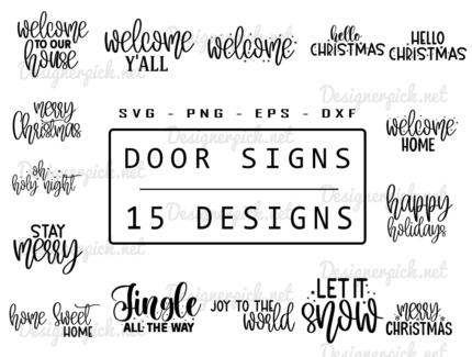 Door Signs SVG Bundle