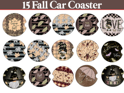 Leopard Cowhide Car Coaster Bundle,car Coaster Designs,car