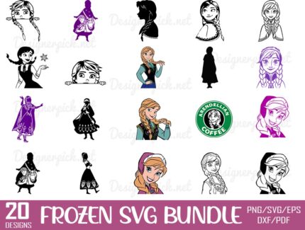 Frozen Anna Svg bundle