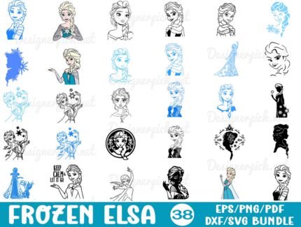 Frozen Elsa Svg Bundle, Frozen Svg bundle