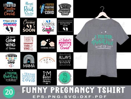Funny Pregnancy Tshirt Design, Pregnancy SVG Bundle