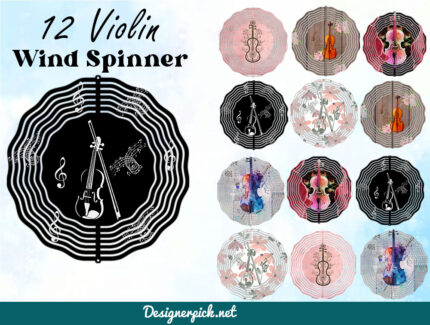 Violin Wind spinner Png Bundle