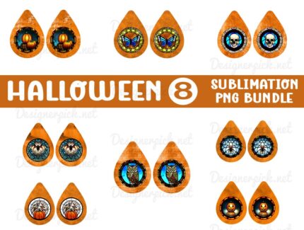 Halloween Earring Sublimation Bundle