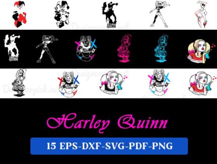 Harley Quinn Svg Bundle