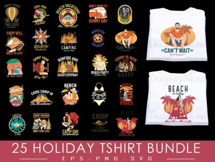Holiday Tshirt Design bundle