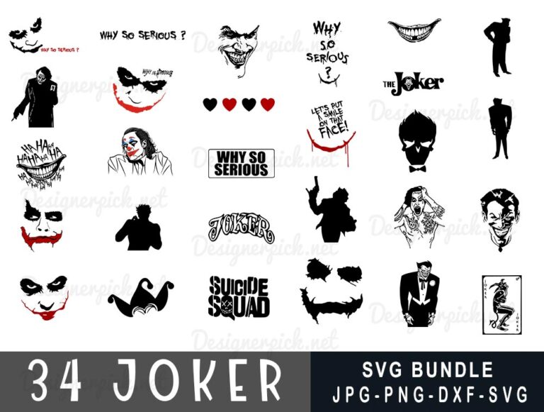 Joker Svg Bundle Designerpick 