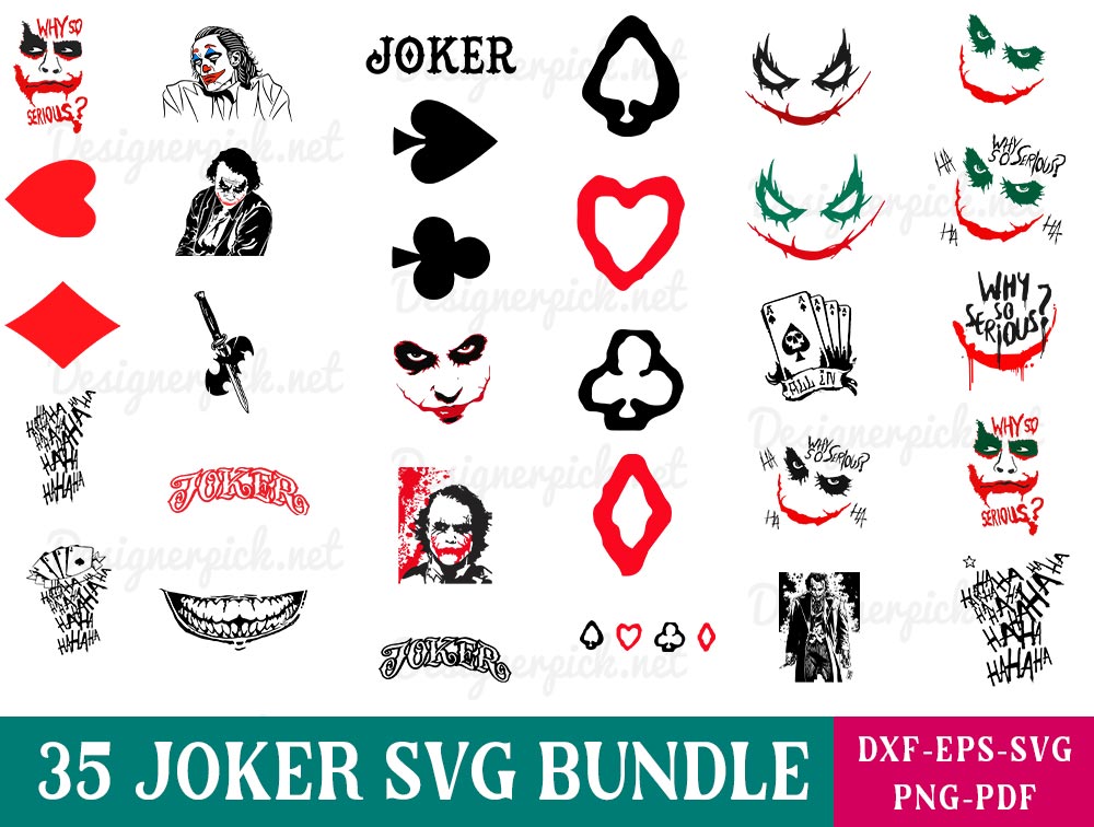 Joker Svg Bundle Designerpick 