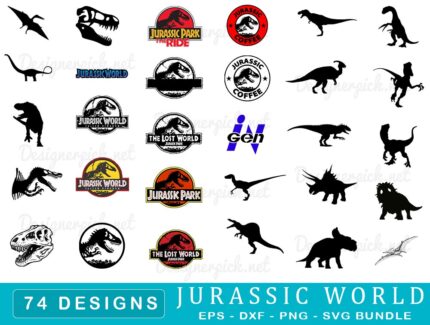 Jurassic World Svg Bundle, Jurassic Park Svg