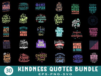 Kindness Quotes Svg Bundle, Kindness Svg