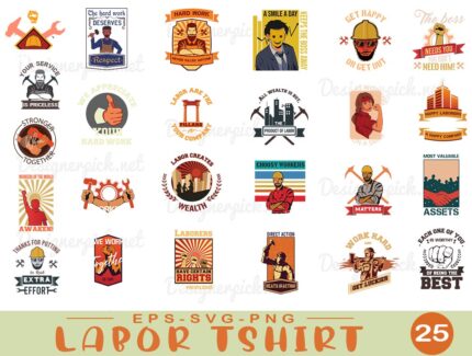 Labor Tshirt Design Bundle, Labor SVG Bundle