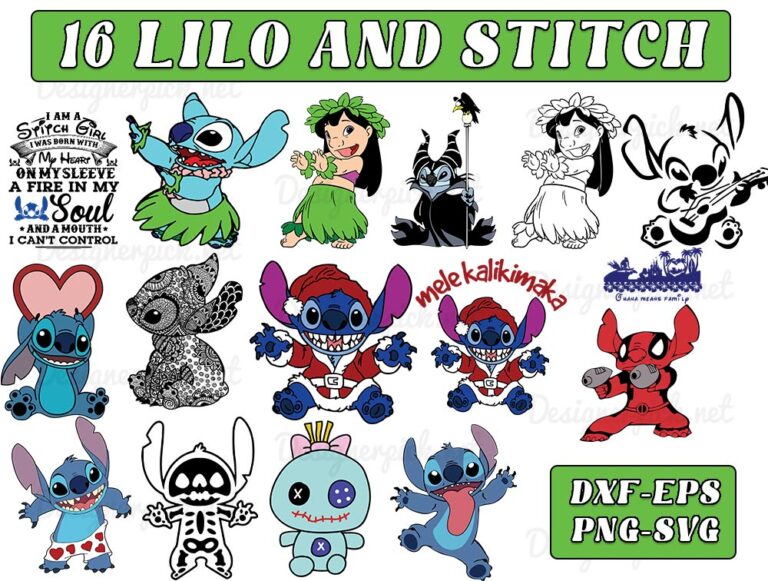 Lilo and Stitch Svg Bundle, Stitch Svg Bundle - Designerpick