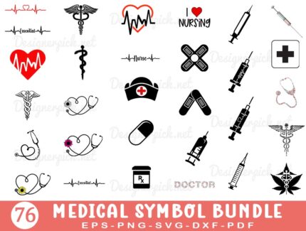 Medical Symbol SVG Bundle,Medical Svg Bundle