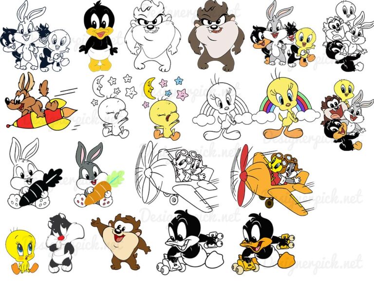 Looney Tunes baby Svg Bundle Best Quality Design Bundle