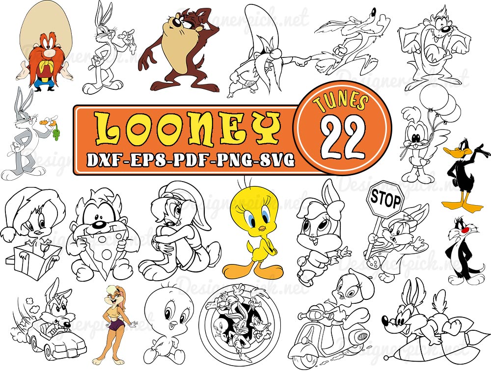 Looney Tunes SVG Bundle - Best Quality Design Bundle