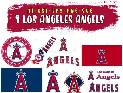 Los Angeles Angels SVG Bundle
