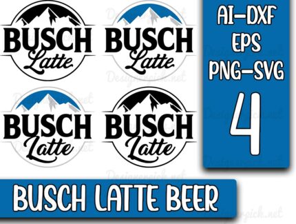 Busch Latte Beer SVG Bundle