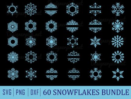 Snowflakes Svg Bundle