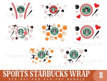 Sport Starbucks Wrap SVG