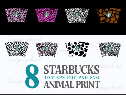 Starbucks Animal print SVG
