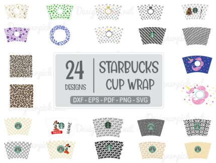 Starbucks Cup Wrap SVG Bundle