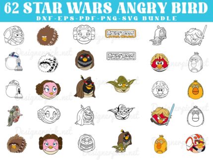 Star Wars Angry Birds Svg Bundle