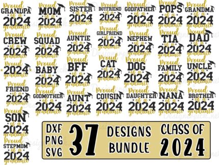 Class Of 2024 Family SVG Bundle