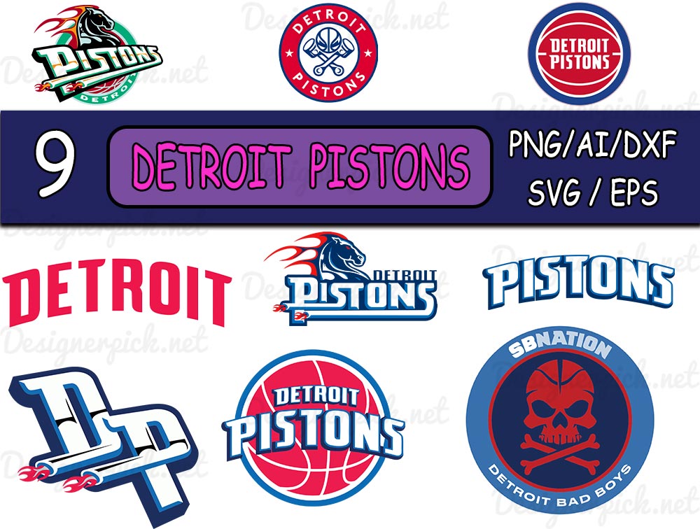 Detroit Pistons Logo SVG, Pistons SVG Cut Files, PNG Logo