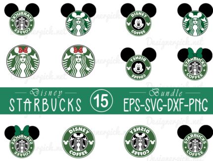 Disney Starbucks Svg Bundle