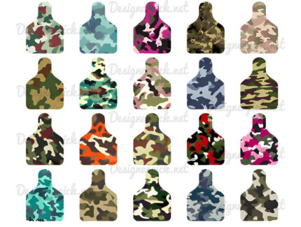 Camouflage Earrings Bundle Png