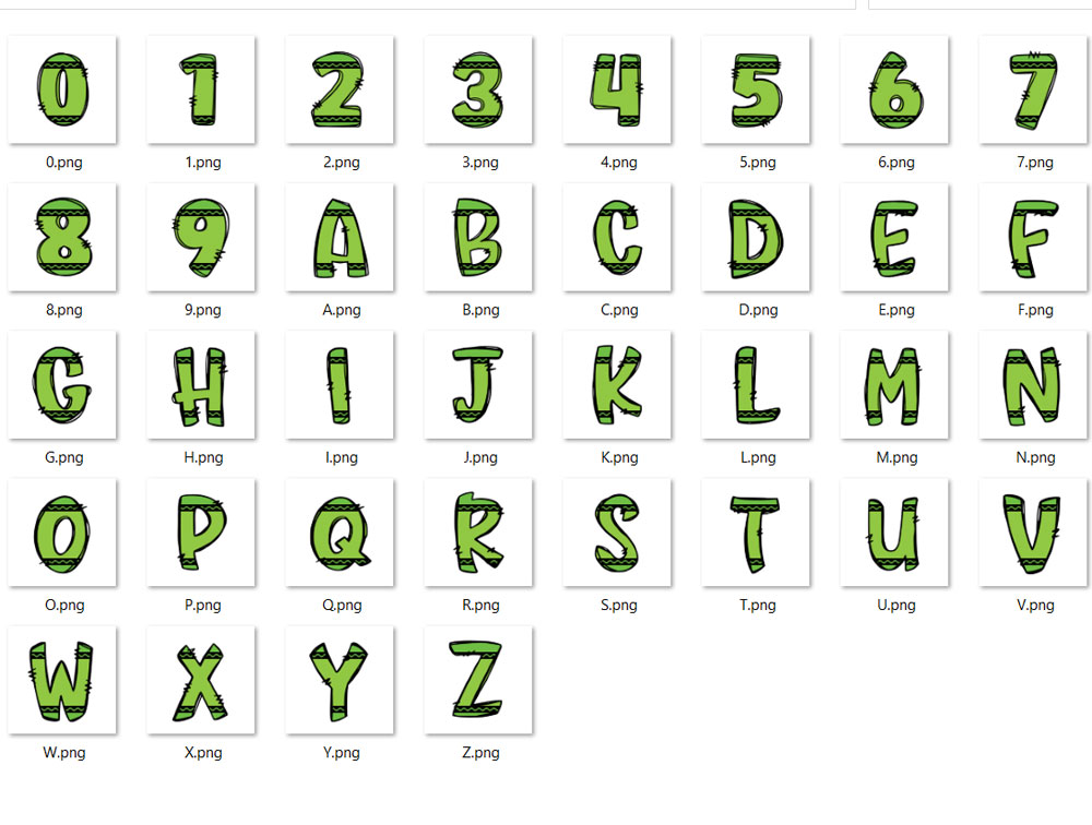 Crayons Scrapbook Letters  School Sublimation Alphabet