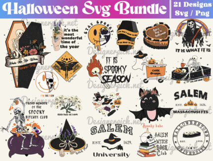 Halloween Svg Bundle, Cute Spooky Svg