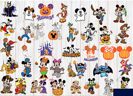 80 Disney Halloween Svg Bundle