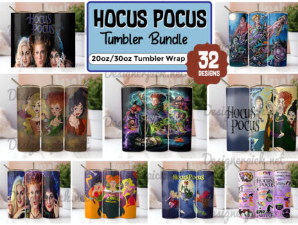 Hocus Pocus Tumbler Bundle, Sanderson Sisters Tumbler png