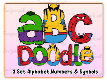 Marvel Doodle Alphabet Bundle