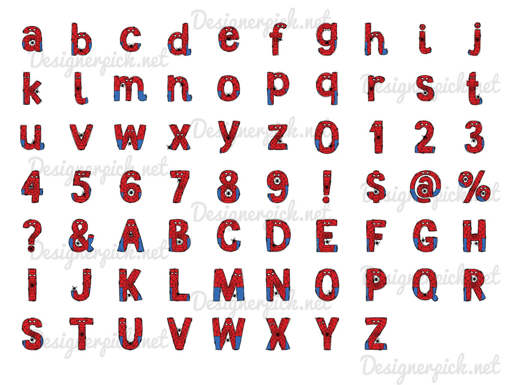 Marvel Doodle Alphabet Bundle - Best Quality Design Bundle