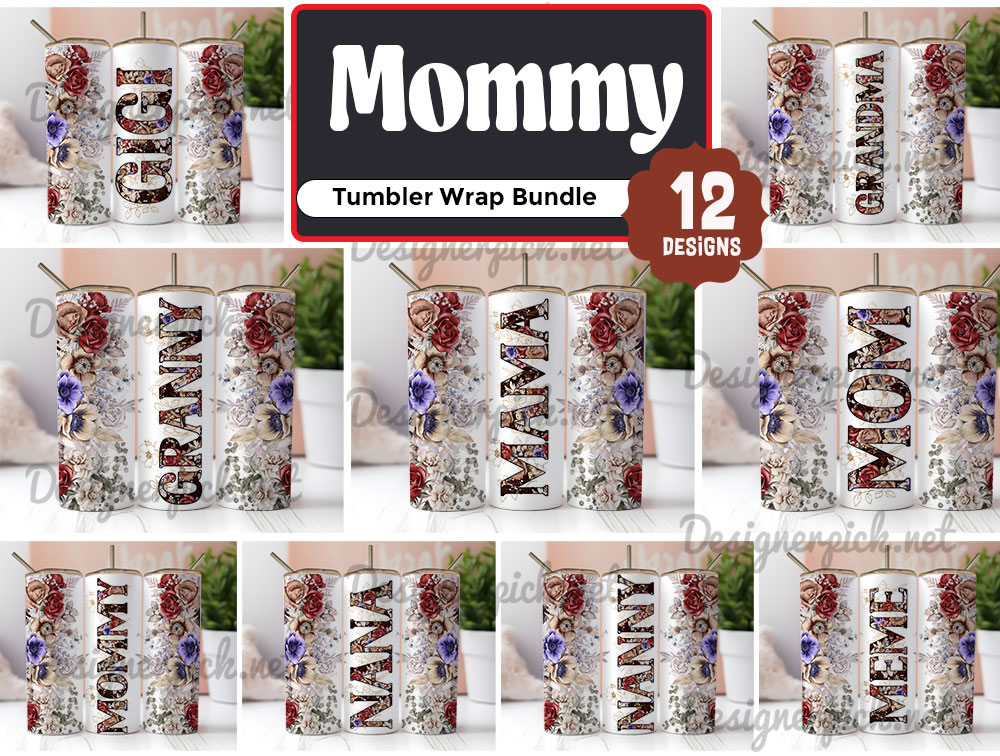 Mom Tumbler Sublimation Design - Best Quality Design Bundle