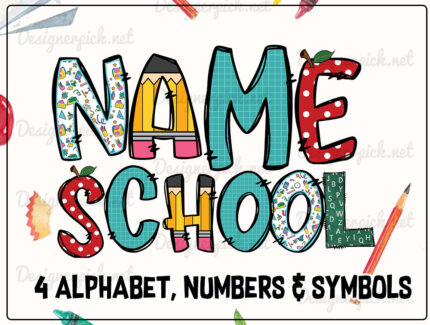 Back to School Doodle Alphabet