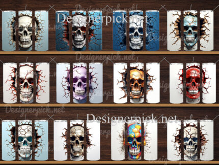 Skull Smashed Wall Tumbler Bundle