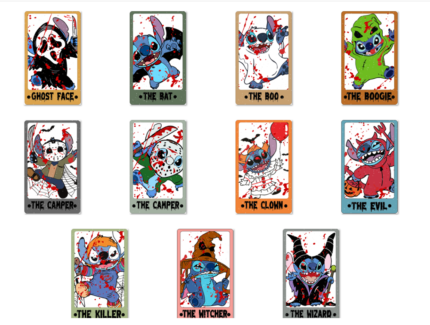 Halloween Stitch Tarot Card Png