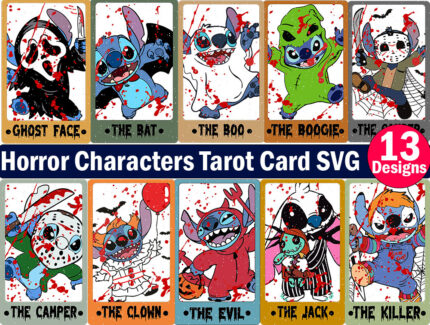 Halloween Stitch Tarot Card Png