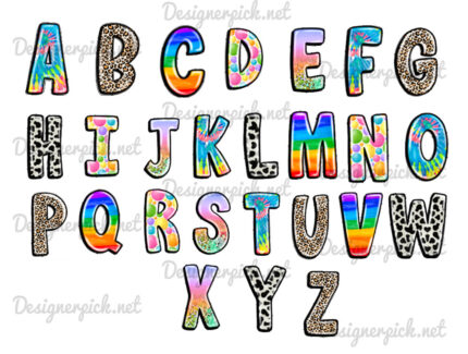 Unicorn Doodle Alphabet Bundle
