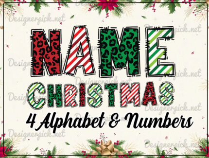 Christmas Doodle Alphabet, Christmas Doodle Alphabet Clipart