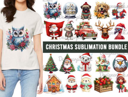 20 Christmas Sublimation Png Bundle