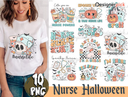 Halloween Nurse Sublimation Bundle